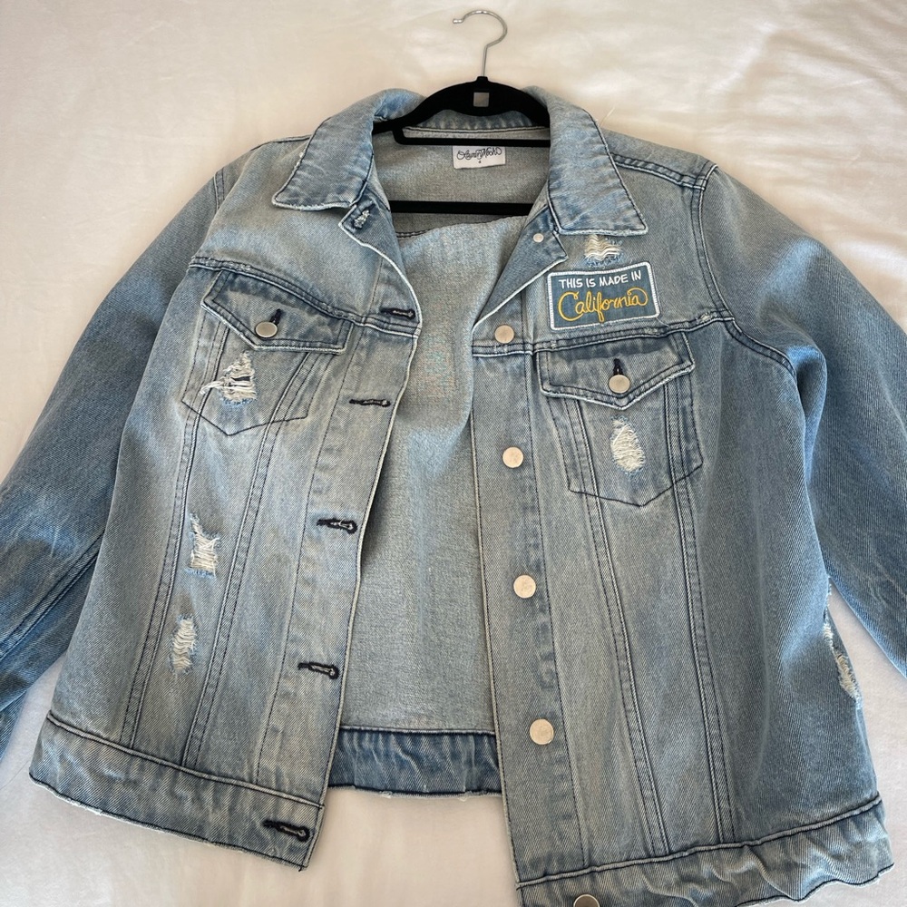 LAUREN MOSHI PATCH DENIM JACKET